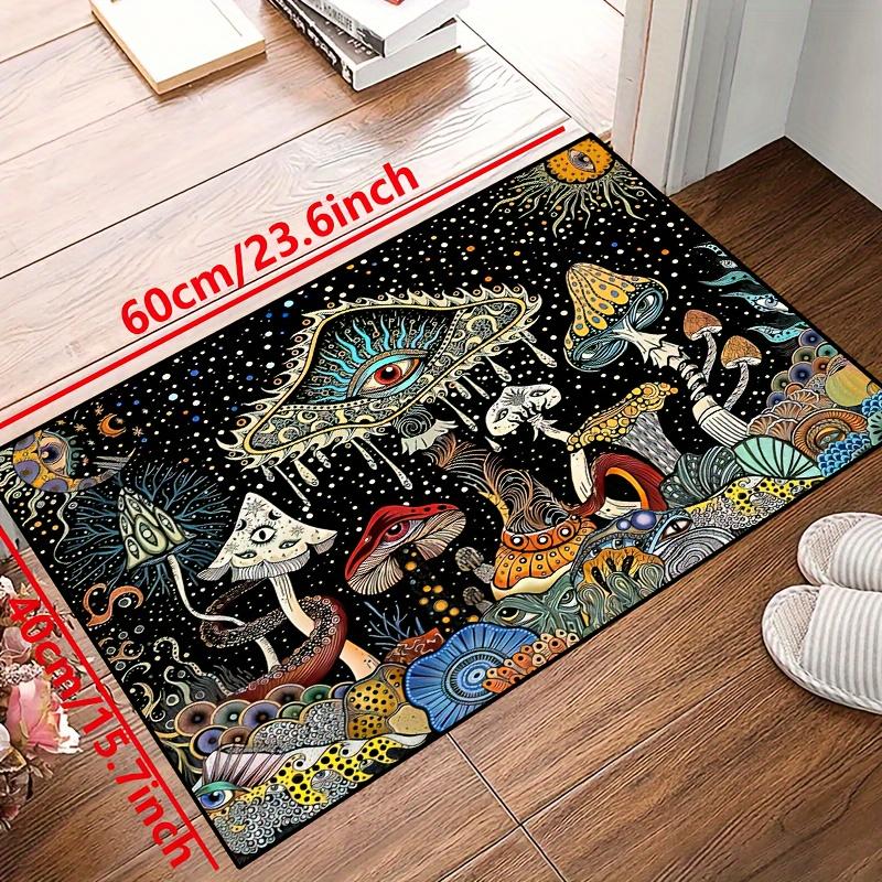 

1pc Mushroom Print Non-slip Mat Carpet for Living Room Bedroom Nursery Room,Outdoor Patio Garden Yard Rug,Home Decor, Room Decor 40x60cm