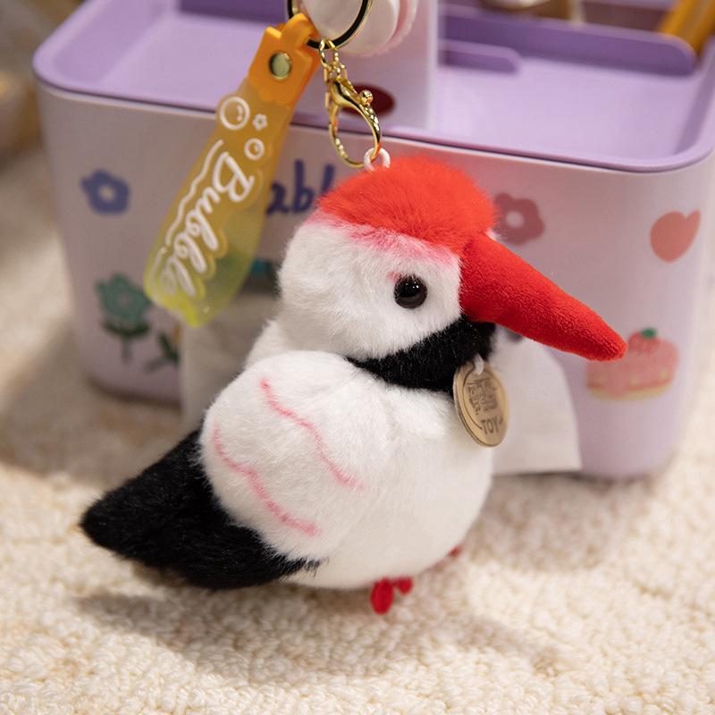 Parrot Plush Toy with Slap Bracelet - Small Bird Shoulder Pendant & Zoo Figurine