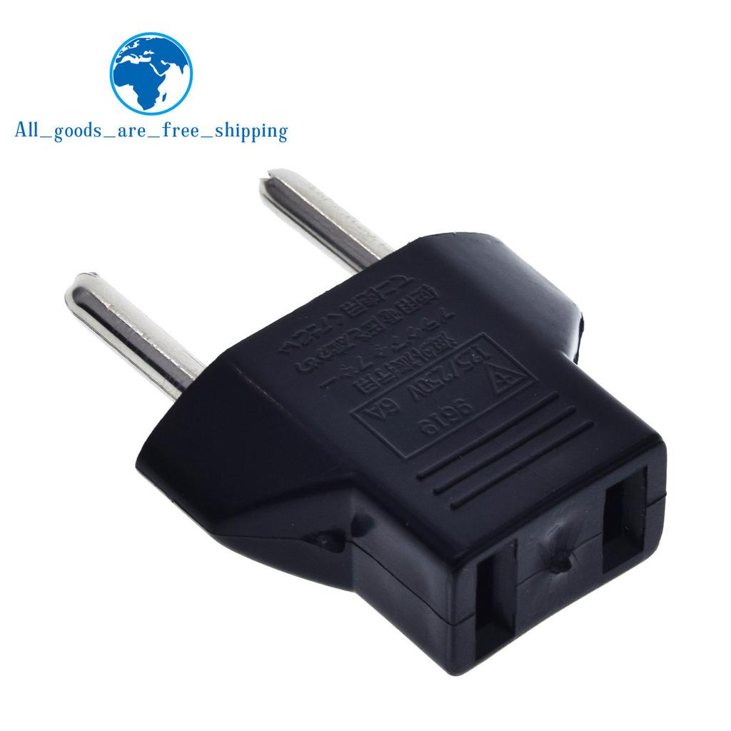 1/3PCS Universal US To EU Plug USA To Euro Europe Travel Wall AC Power Charger Outlet Adapter Converter 2 Round Socket Input Pin