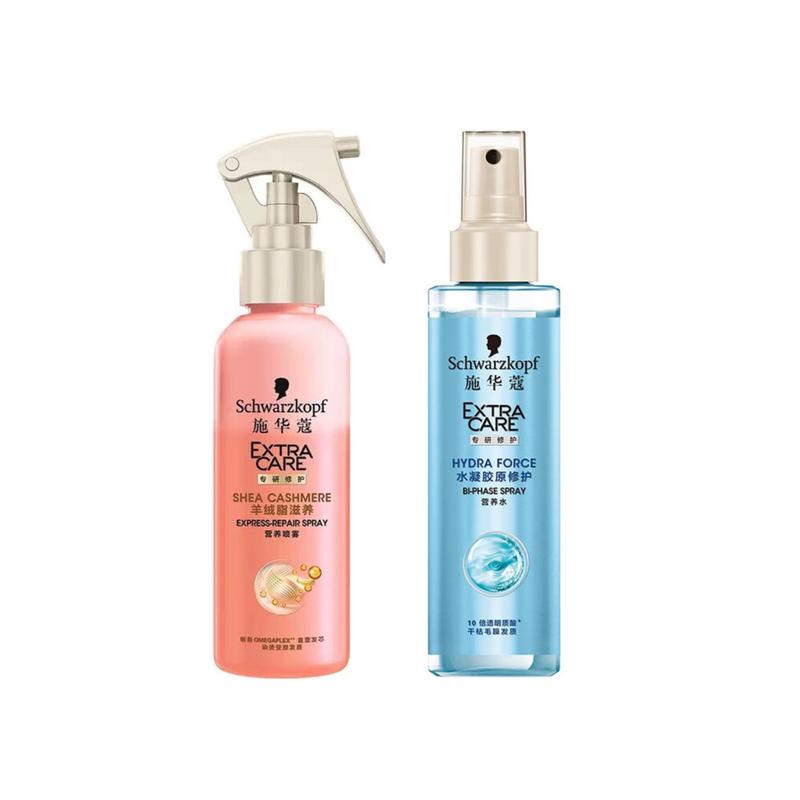 Schwarzkopf toiletry set Cashmere fat hair nourishing spray + hydrogel original nutrient water, leave-in hair care essence, moisturizing коричневый
