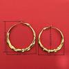 High-End Sterling Silver Round Ear Cuff Hoop Earrings for Women - 2024 Best-Selling Plain Design with Secure Earring Backs