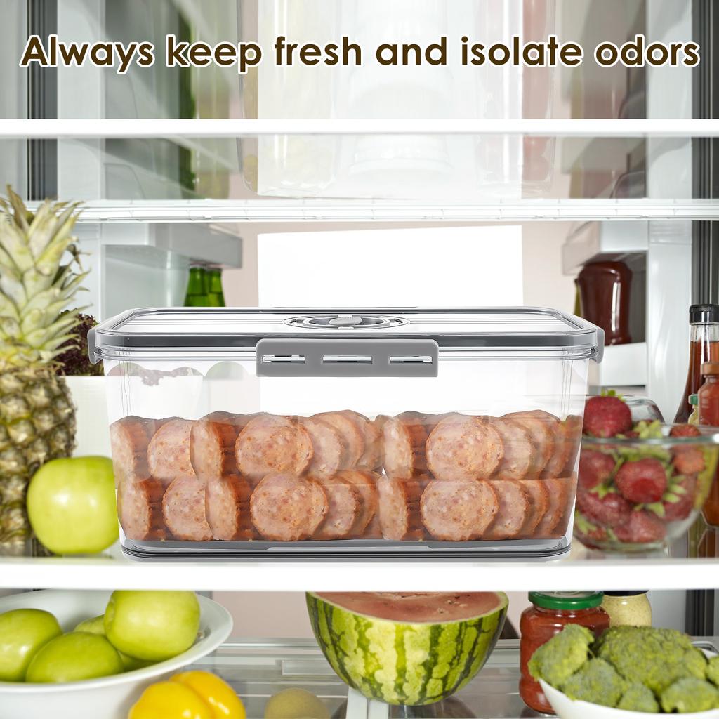 Pojemnik na chleb z uszczelką, klasy spożywczej, pojemnik do przechowywania żywności z zatrzaskiem i zapisem czasu, koszyki na chleb, kanapki, warzywa, owoce, pudełko do przechowywania