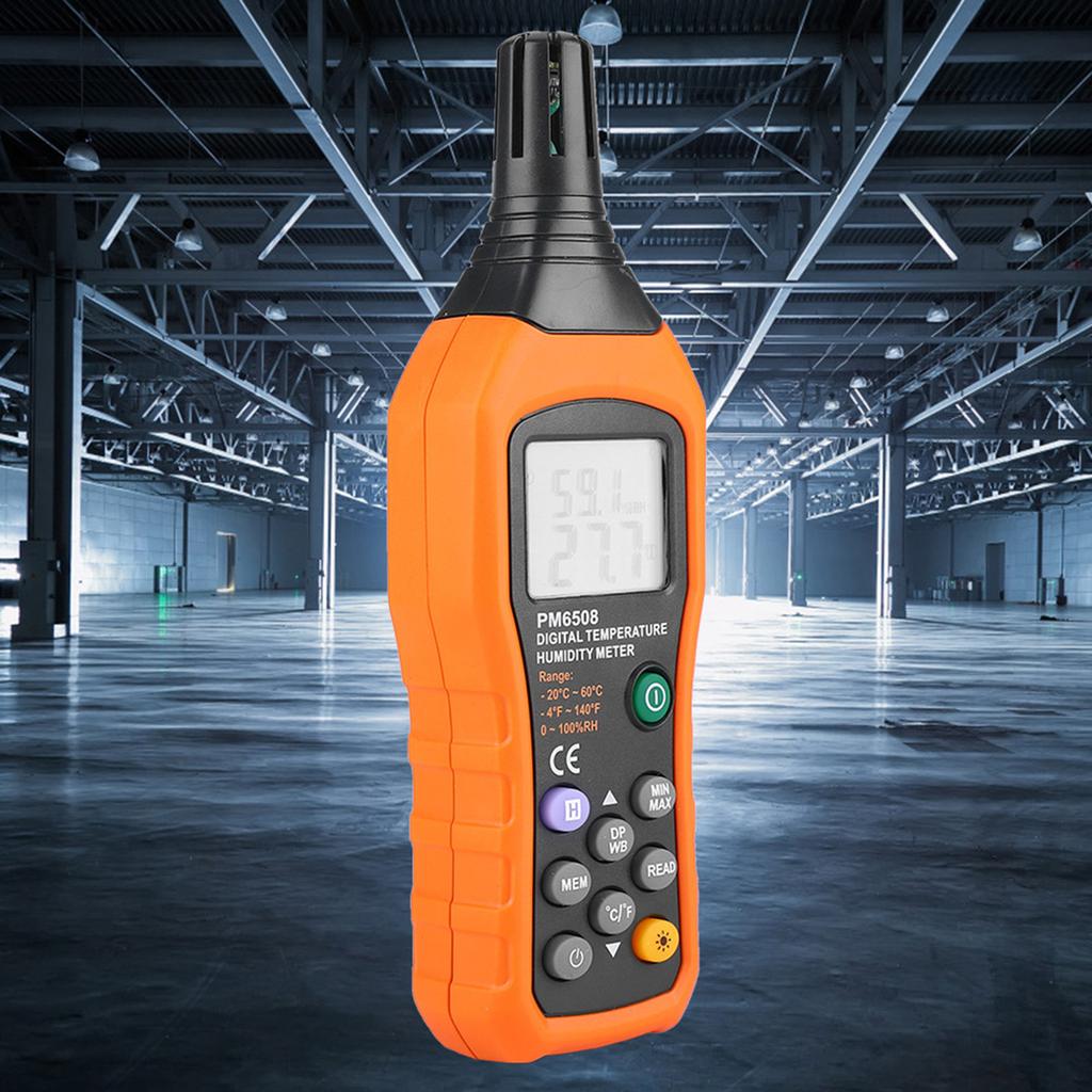 PM6508 High Precision Handheld LCD Digital Temperature Humidity Meter Thermometer Hygrometer