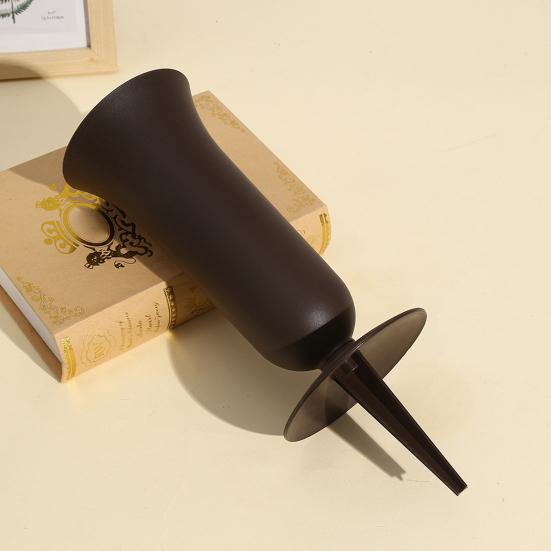 Kirkegårdsvase for minnesamlinger Gravsideblomstholder Blomsterarrangement Kjeglevase Blomstholder for graver Kirkegårdsminnesmerke