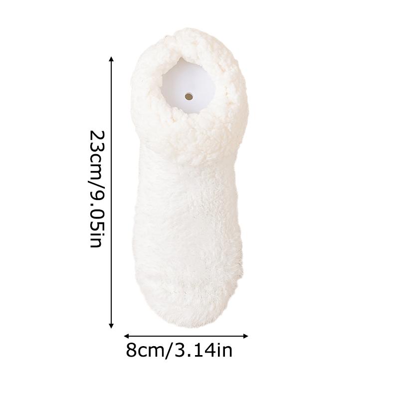 1Pair Fluffy Warm Comfortable Indoor Non Slip Dormitories Daily Lightweight Polyester Soft Floor Socks Bedrooms