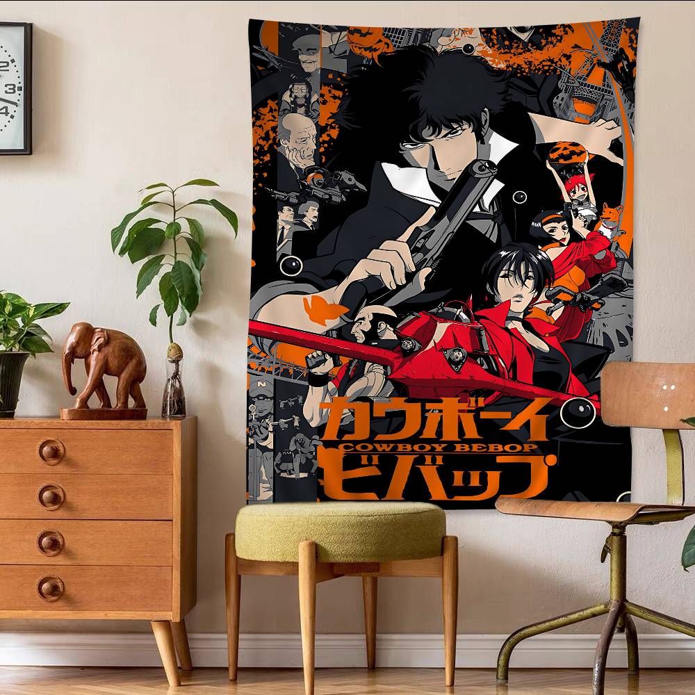 1PC Anime C-Cowboy B-bebopS Hanging Bohemian Tapestry Cheap Hippie Wall Hanging Bohemian Wall Tapestries Mandala Wall Hanging