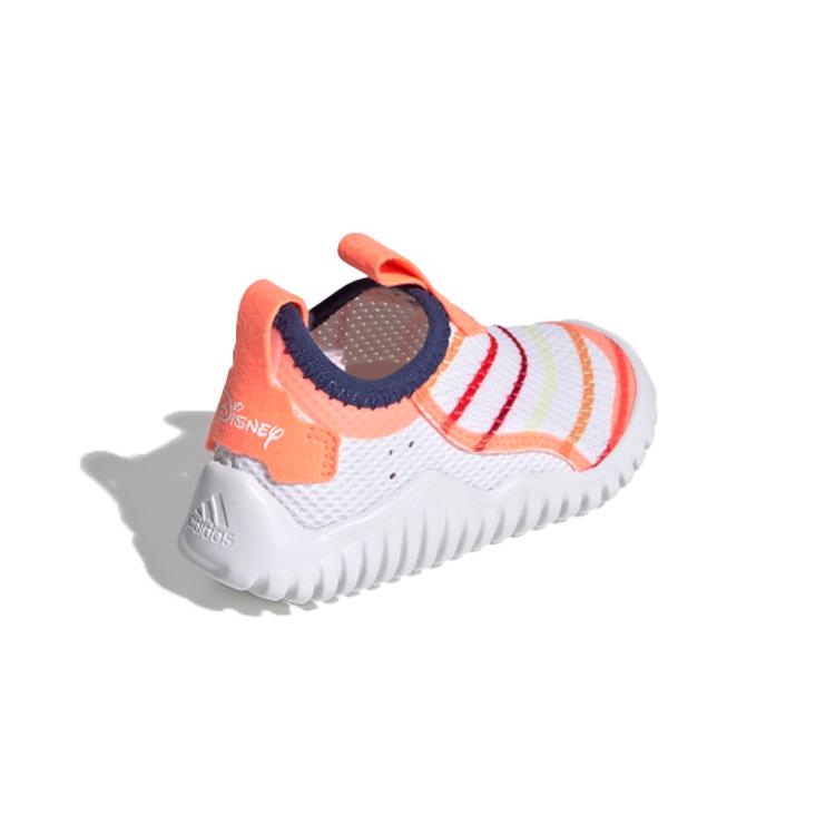 New Disney x Adidas Breathable Low Top Toddler Shoes White Orange Infant And Toddler FU7601