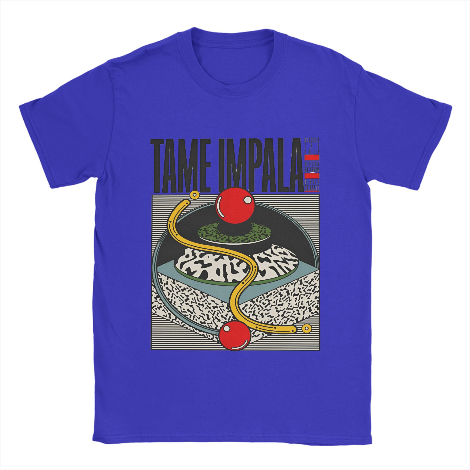 

Смішна футболка Tame Impala для чоловіків, з круглим вирізом, з чистої бавовни, футболки поп-рок, футболки з коротким рукавом, 4XL 5XL топи S