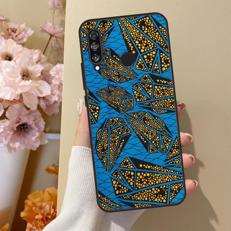 

African Fabric Print For Huawei Nova 7i 8i 11i 12i 12s Y73 Y70 Y90 Y60 Y72 Y61 Y91 9 10 SE P30 Pro P40 Lite Case Huawei P40 Lite 4G