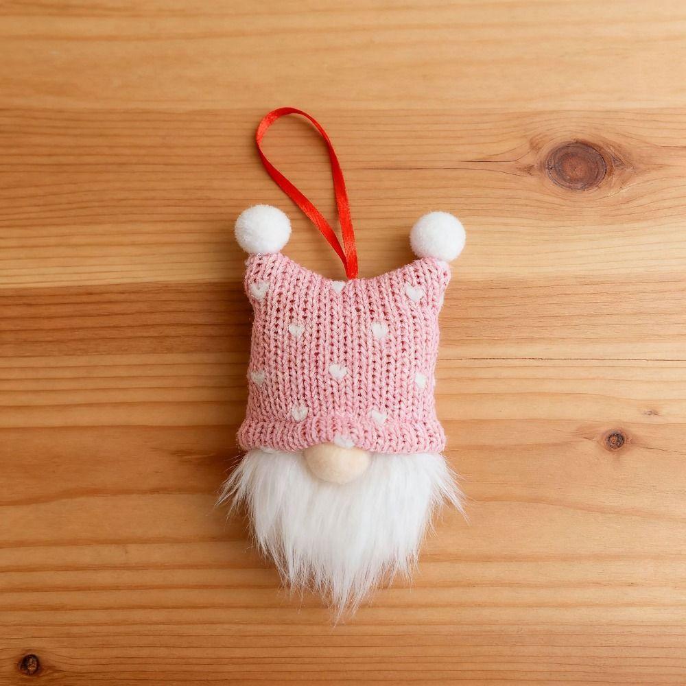 3/6Pcs Creative Christmas Decoration Pendant Faceless Doll Handmade Hanging Christmas Tree Pendants Plush Gnomes Easy To Hang