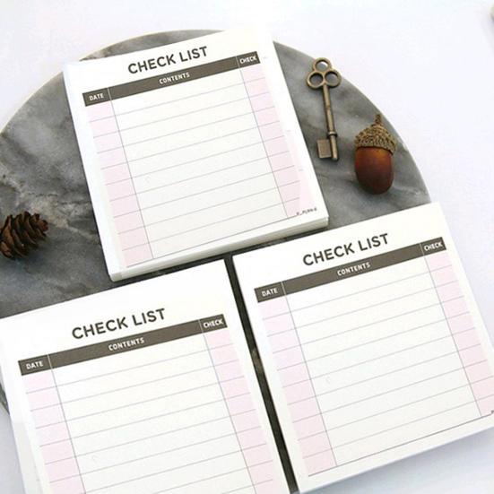 Wöchentliche Monatliche Checkliste Arbeitsplan Quadratisches Papier Notizbuch Tagebuch Agenda Tagesbuch