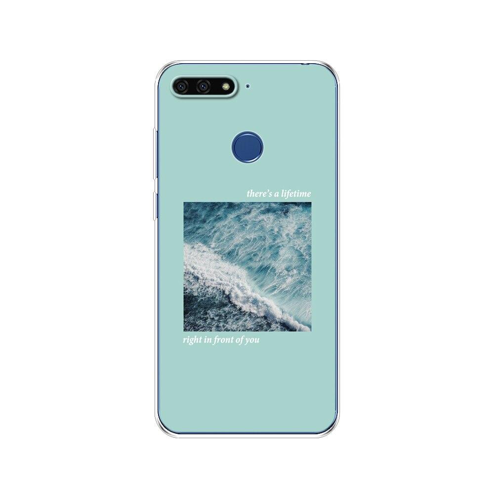 Pro Huawei Honor 7C 5,7 palcový kryt pouzdra Měkký silikonový TPU Roztomilý kryt Zadní ochranné pouzdro na telefon Pro Huawei honor 7c Aum-L41 tašky