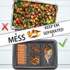 Air Fryer Silicone Baking Pan Nonstick Sheet Pan Dividers Cooking Bakeware Accessories Reusable Baking Trays For Oven Safe