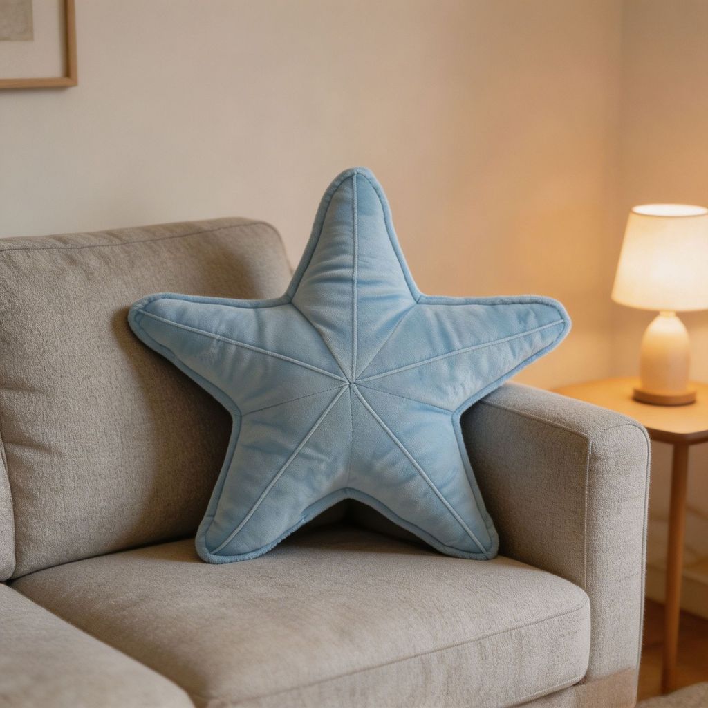 Marine Animal Throw Pillow With Dutch Velvet Cover For Living Room Decor