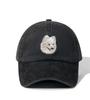 Dog Head Baseball Cap Trendy Brand Heavy Industry Washing Black Old Animal Embroidery Cap Children's Four Seasons Men