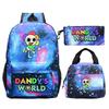 New Dandy's world game merchandise personalized printing primary and secondary school schoolbag three-piece set