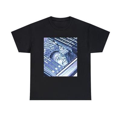 Herbie Hancock Graphic Print Blue Jazz Art Unisex Heavy Cotton T-Shirt