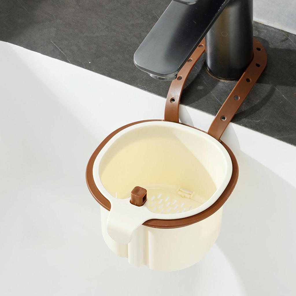 Küchenspülbecken Abfluss Hängekorb Küchen Essensfänger Gemüse Abtropfregal Wasserhahn Schmutzabscheider Filter für Wohnheim Hotel