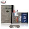 PU Leather Cross-Border Travel Passport Holder & Document Protector