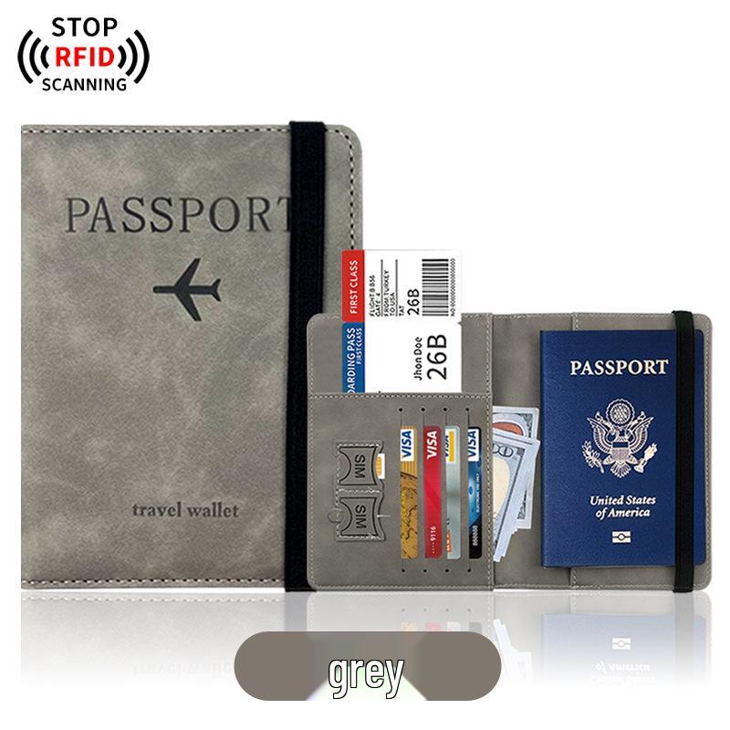 PU Leather Cross-Border Travel Passport Holder & Document Protector