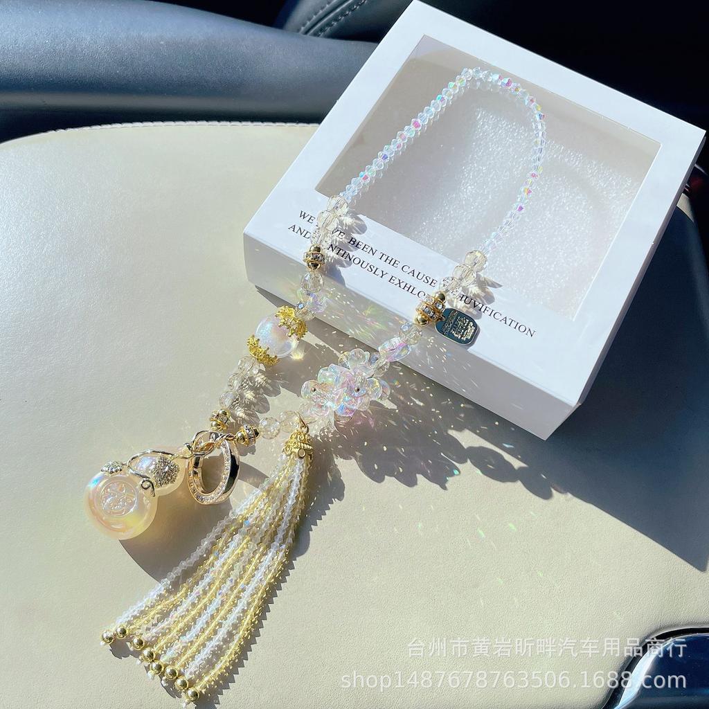 Crystal Gourd Car Hanging Pendant Interior Decoration Ornament For Women