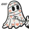 Halloween Jewelry Accessory Cartoon Ghost Enamel Brooch, Spooky Metal Lapel Pin, Alloy Hat Brooch Sweater Cardigan Coat Suit Scarf Decor, Men