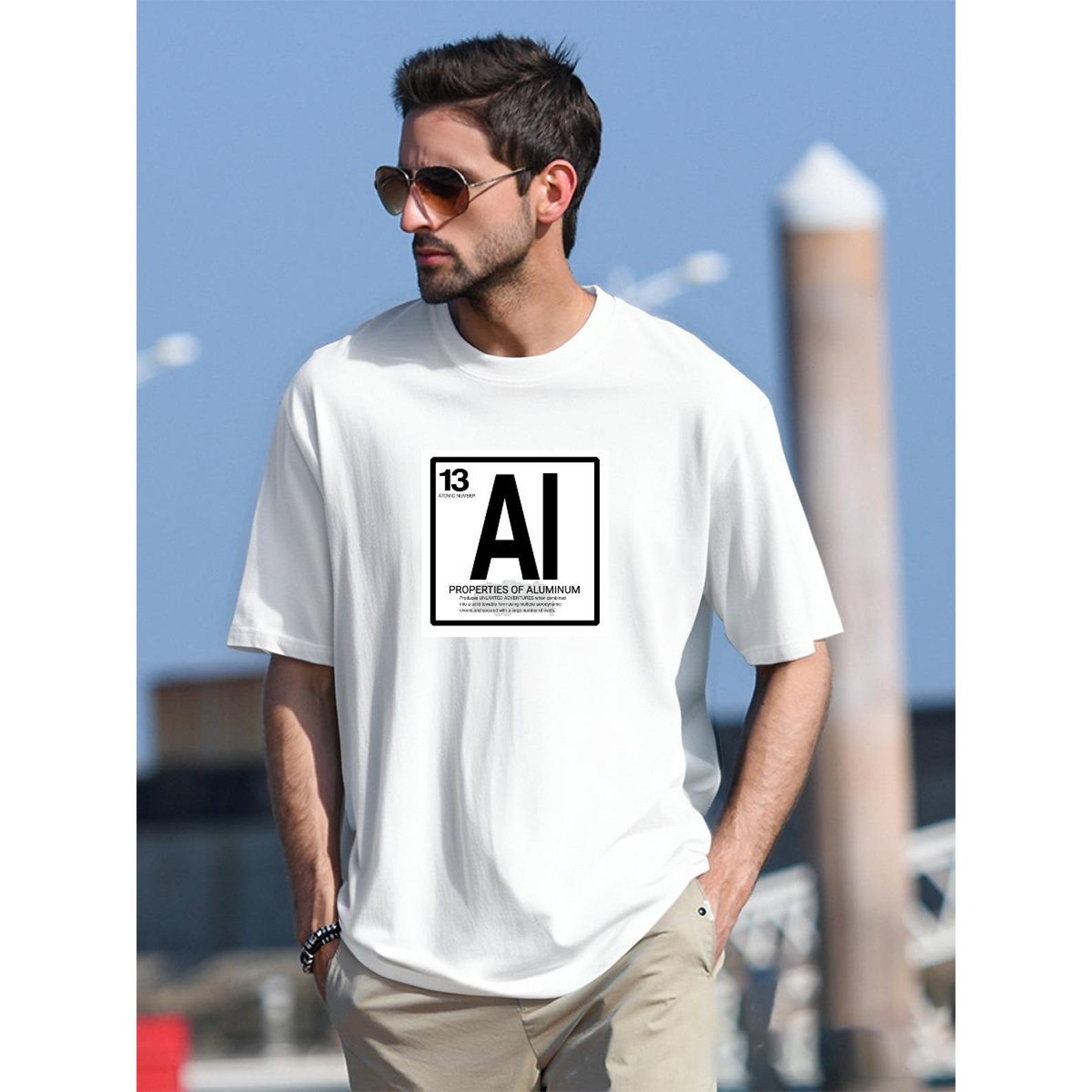 Properties of Aluminum Element Shirt – Periodic Table 13 Al Metal Nerd Tee L