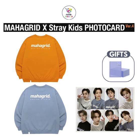 

MAHAGRID X Stray Kids ORIGIN LOGO CREWNECK (Фотокарта вер.4)