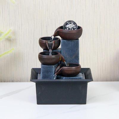 Feng Shui Küreli Kompakt Masaüstü Şelale Süsü – Yaratıcı Ev veya Ofis Dekorasyonu, Masalar ve Sehpalara İdeal, Mükemmel Taşınma Hediyesi