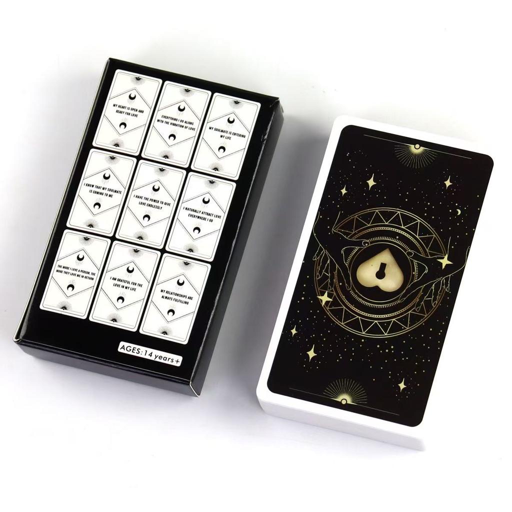 Manifesting Love Affirmation Cards 10.3*6cm - Affirmation Deck To Manifest Your Soulmate & Attract Love 54 Pcs Cards