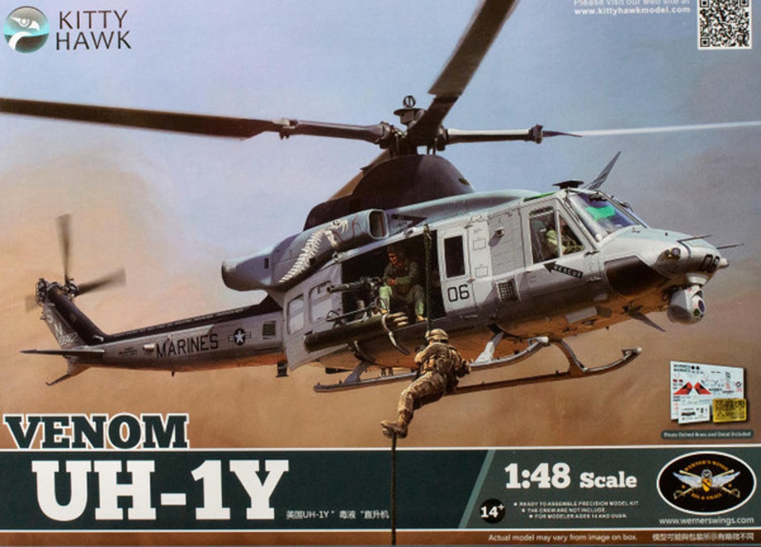 

Kitty Hawk Модель Venom Пластиковая модель KH80124 1/48 UH-1Y (Вертолет)