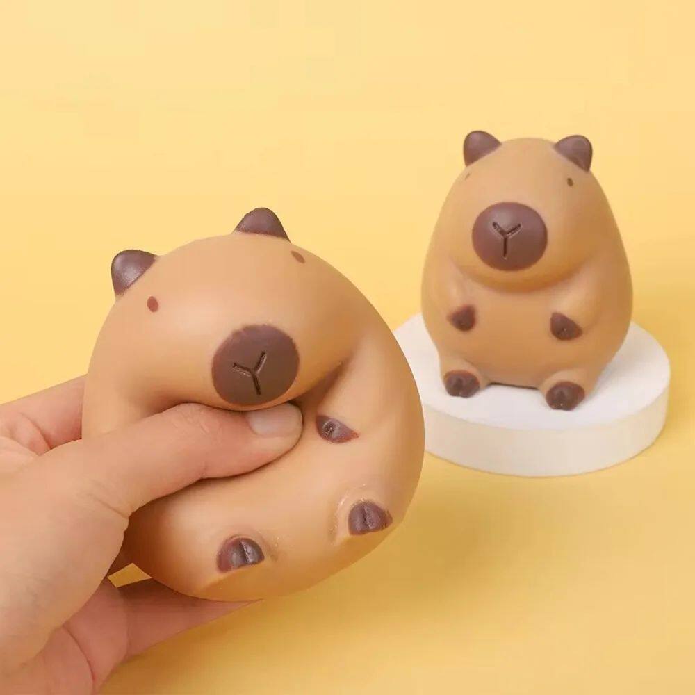 Cute Cartoon Capybara Squeeze Toy Stress Relief Funny Animal Squeeze Toy Capybara Shape Pinch Toys Relax Gifts