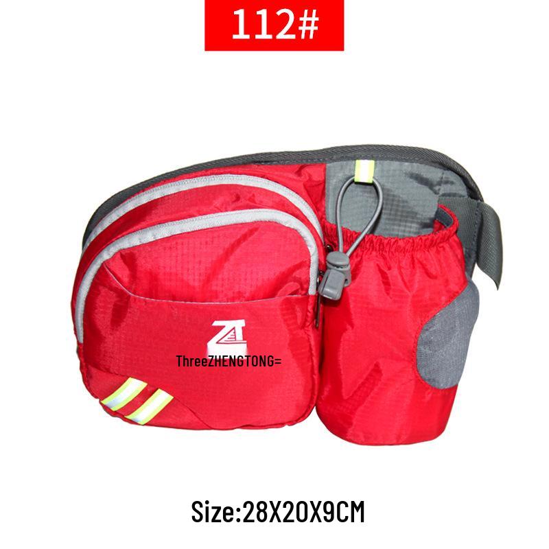 

Унисекс Водонепроницаемая поясная сумка большой вместимости для занятий спортом на открытом воздухе, телефона и бутылки с водой - Прочная для пеших походов, велоспорта, путешествий ярко-красный