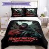 3pcs Duvet Cover Set (1*Duvet Cover + 2*Pillowcase, Without Core), Jason Voorhees Print Soft All‑Season Bedding Set, Home Bedroom Decor Gift