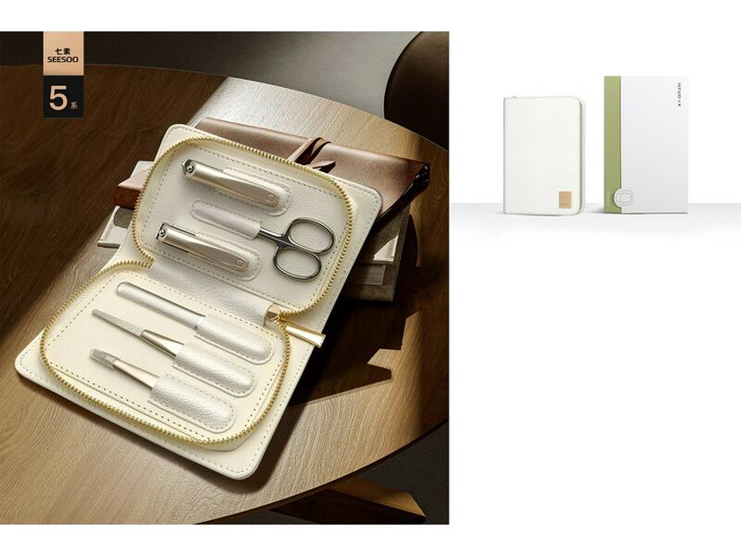 SEESOO Deluxe Smart Traveler 6-Piece Manicure Set