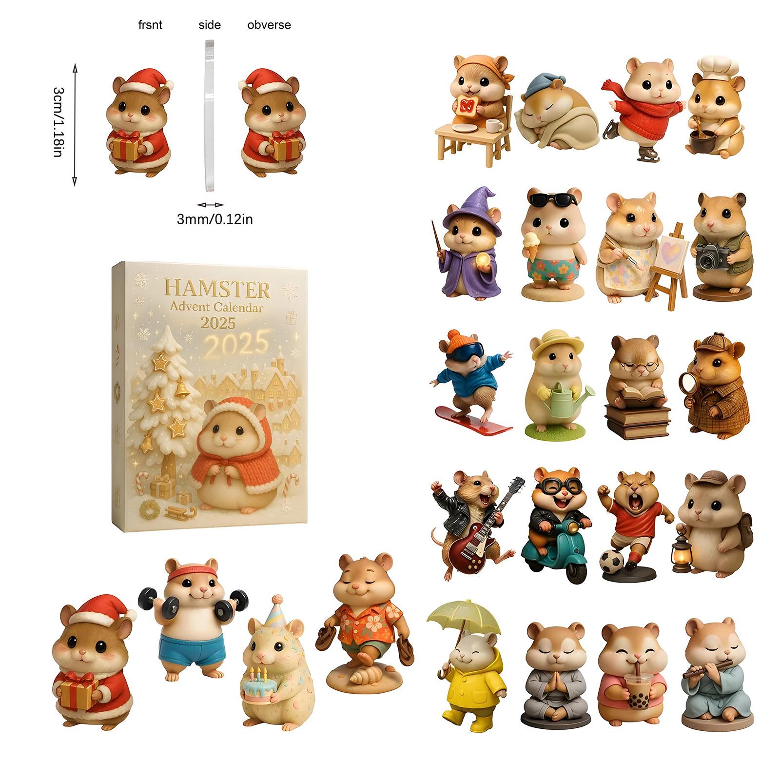 

Календарь обратного отсчета включает 24 подарка, календарь обратного отсчета и подарок-сюрприз One Size