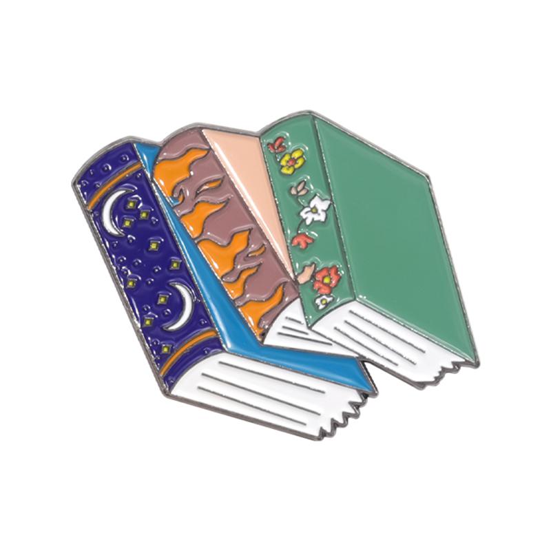 Bookworm Collection Enamel Pins Magic Fantasy Book Romantic Reader Lets Read Banned Books Brooches Lapel Badge Jewelry Gifts