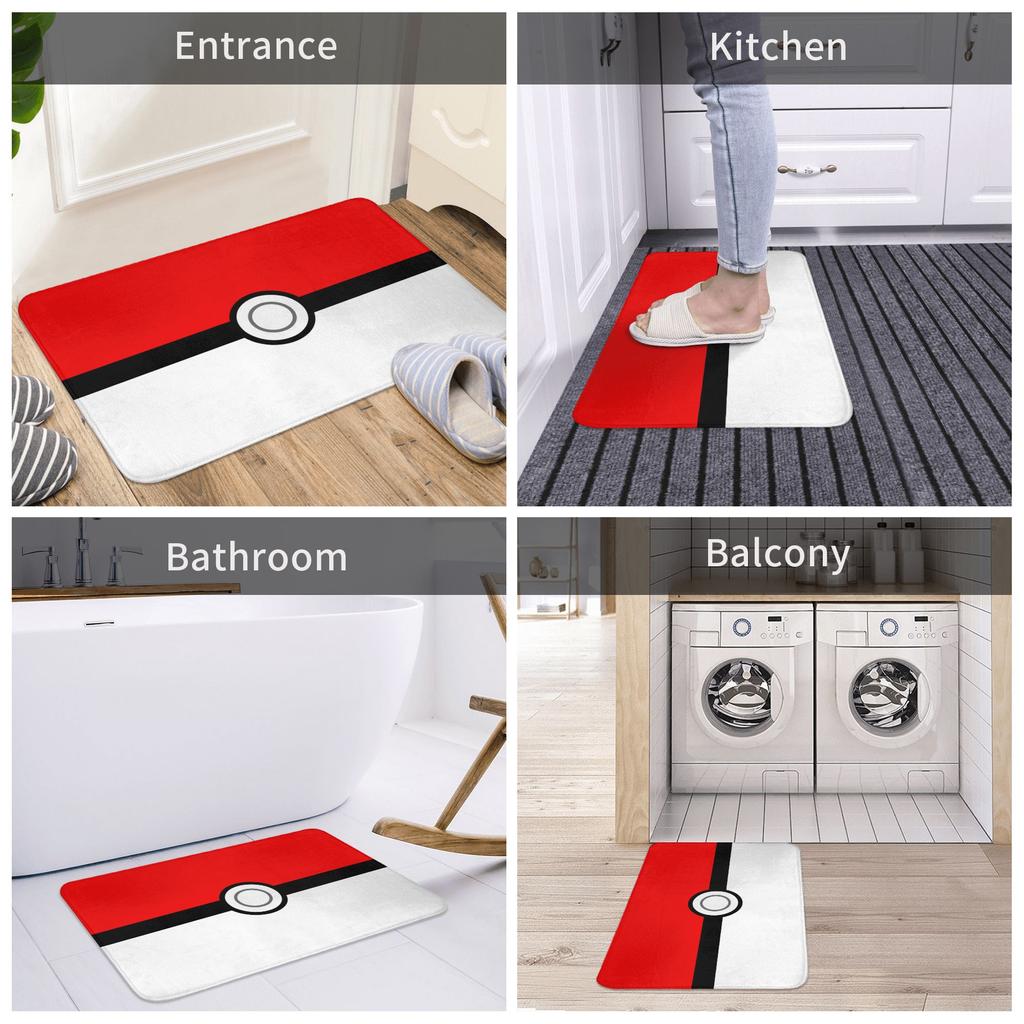 P-Pokemon Πίκατσου Πατάκι Εισόδου Αντιολισθητικό Χαλί Κουζίνας Μπάνιου Τουαλέτας 40*60cm
