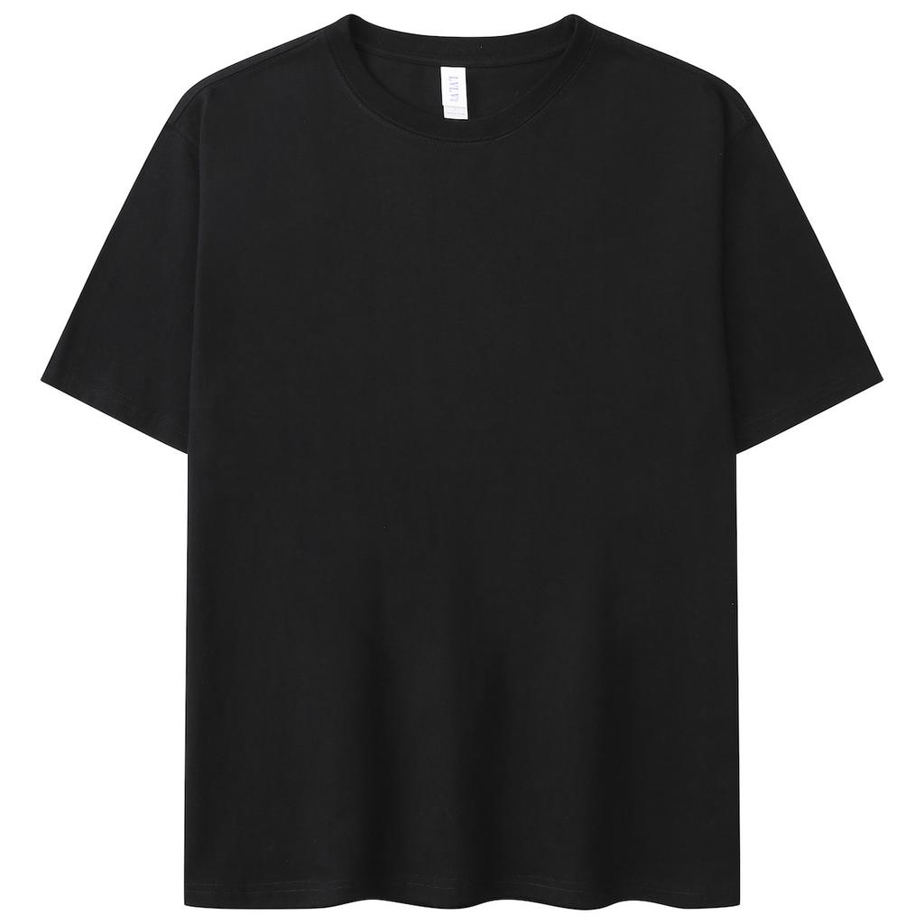 2026 Summer Casual Men Women TShirt Solid Color Soft and Loose Round Neck Top Cotton Short Sleeve Versatile Tees