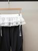 High-End Women's French Lace Peplum Slimming Straight-Leg Casual Pants for Autumn