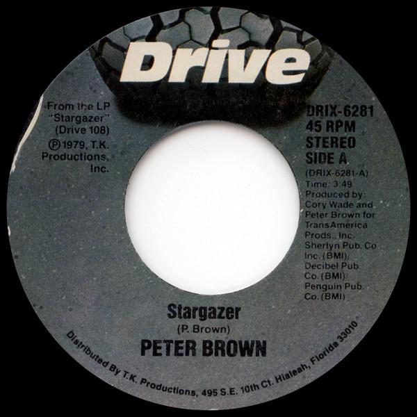 

7inch Record PETER BROWN - Stargazer / Penguin DRIX6281 Drive 1979 US Rock Used