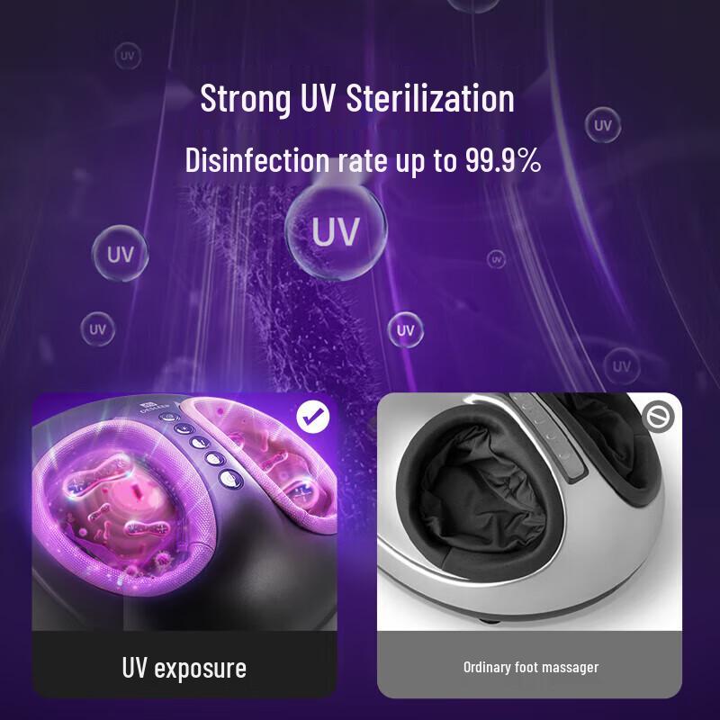 Desleep Foot Massager with Heat and UV Sterilization CN Plug (adapter Included)