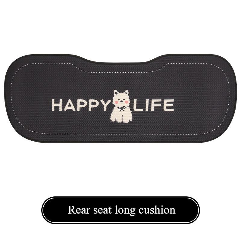 West Highland Terrier Breathable Car Seat Cushion Summer Universal Four Seasons Cute Dog Cartoon Universal Seat Covers