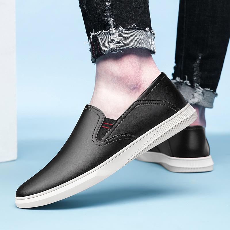 Spring and Autumn Breathable Men's Shoes British Casual Shoes Dual-purpose Board Shoes Round Head Tide Driving Men