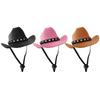 Pet Cowboy Hat Headwear Hat for Dogs/Cat Festival Gift Cosplay Supplies Cowboy Hat Props Headwear Kitten Knight Cap