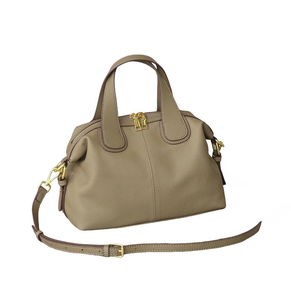 Genuine Leather Crossbody Bag - 2025 Summer Collection, High-End Fashion & Large Capacity