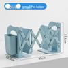 Extendable Desktop Bookshelf & Pen Holder with Foldable Book Clip