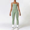 Womens Stretchy Quick-Dry Yoga Workout Set Breathable Butt Lifting Activewear Running Gym