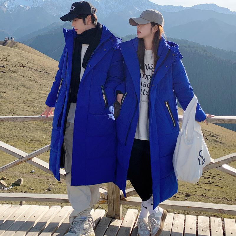Winter Thick Women Down Jacket Fashion Hooded X-Long Warm Duck Down Coat High Quality Brand Clothing Plus Size
