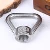 M8 M10 M12 M14 M16 M20 M24 304 Stainless Steel Triangle Lifting Eye Nut Trapezoid Thread Rings Fit For Handle Bolts